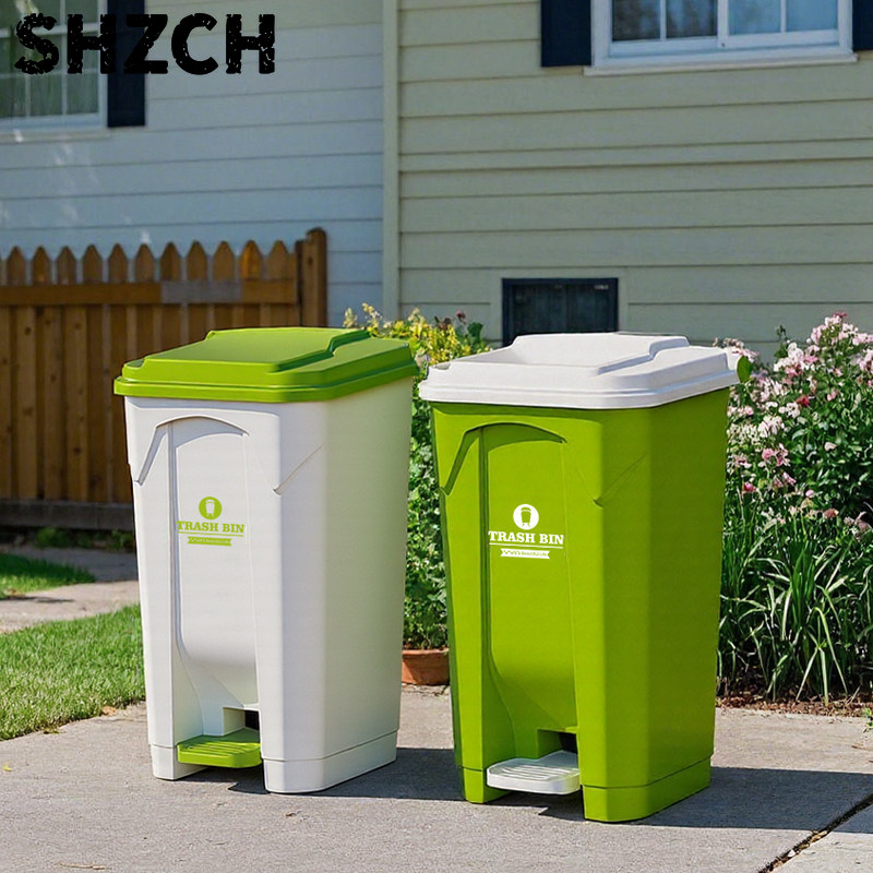 Commercial Kitchen Bin - 大型屋外ステップ式ゴミ箱、業務用頑丈ゴミ箱、2026キッチンペダル式ゴミ箱、別荘用密閉蓋付きゴミバケツ