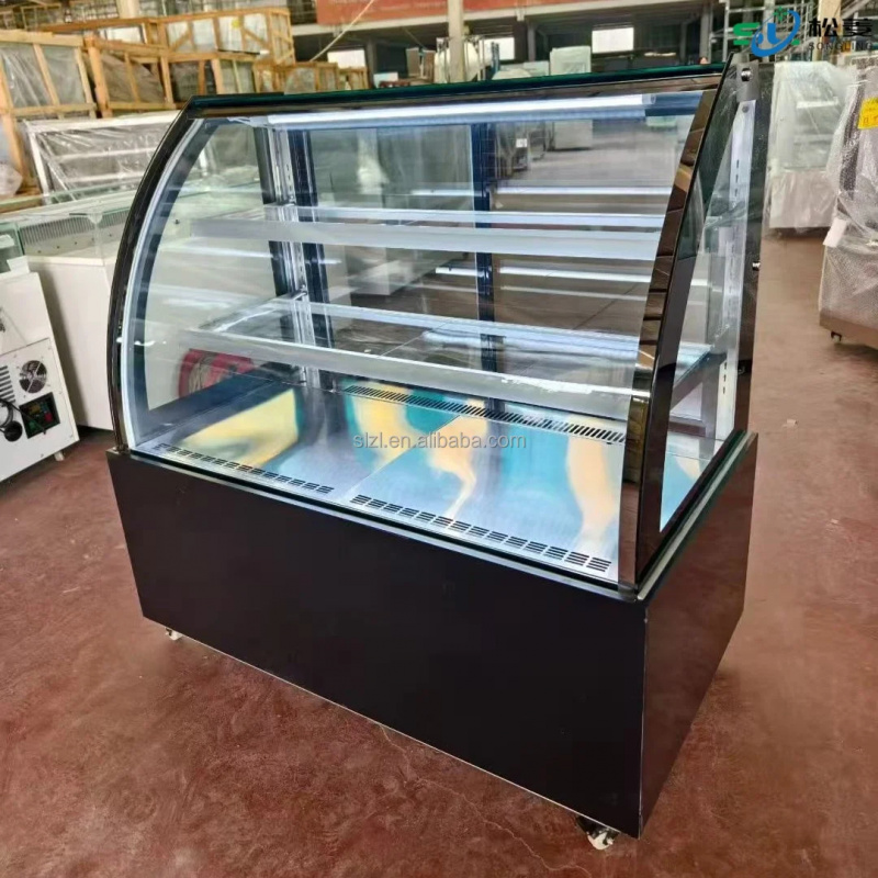 カスタムステンレス製ケーキショーケース冷却ペストリーディスプ - Commercial Chest Freezer のレビューと価格