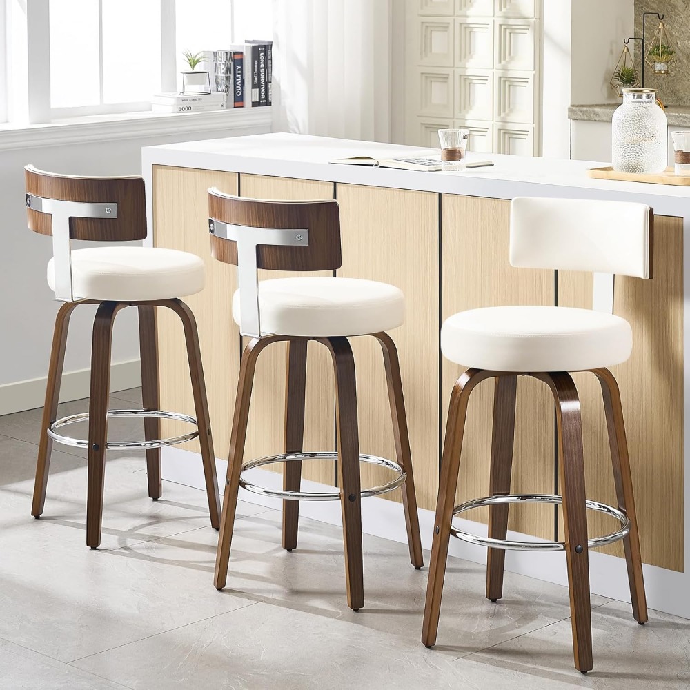 バーハイトバースツール3脚セット、フェイクレザーキッチン用ス - Commercial Kitchen And Bar のレビューと価格