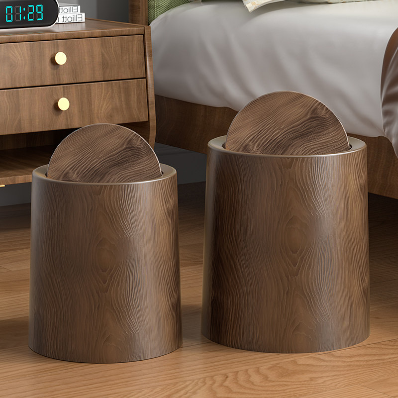 家庭用品 レトロ模造木目調ゴミ箱 大容量 リビングルーム キ - Commercial Kitchen Bin のレビューと価格