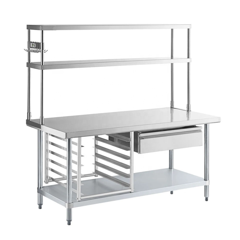 カスタマイズ可能な業務用厨房機器家具、キッチン作業台、ステン - Commercial Kitchen Worktops のレビューと価格