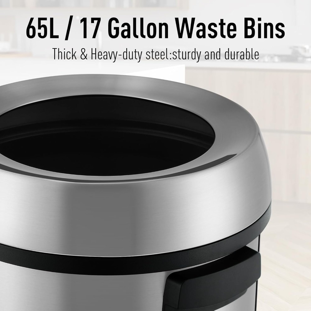 65L/17ガロンの頑丈なオープントップ業務用/キッチン用ゴ - Commercial Kitchen Bin のレビューと価格