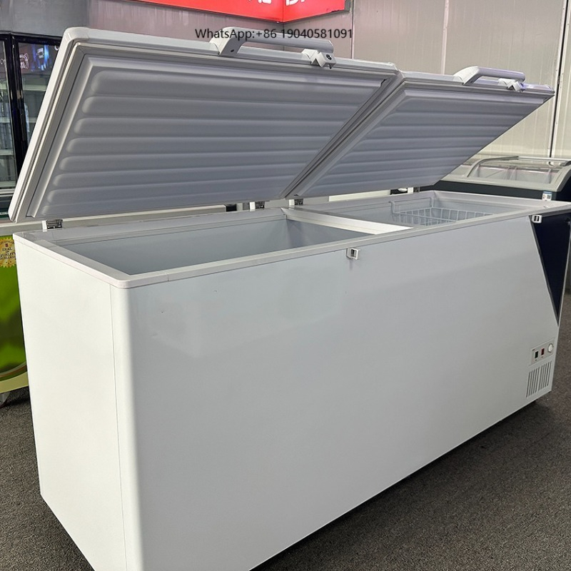 大容量で、単一温度帯、ステンレス製、温度調節機能付きの、上部 - Commercial Chest Freezer のレビューと価格