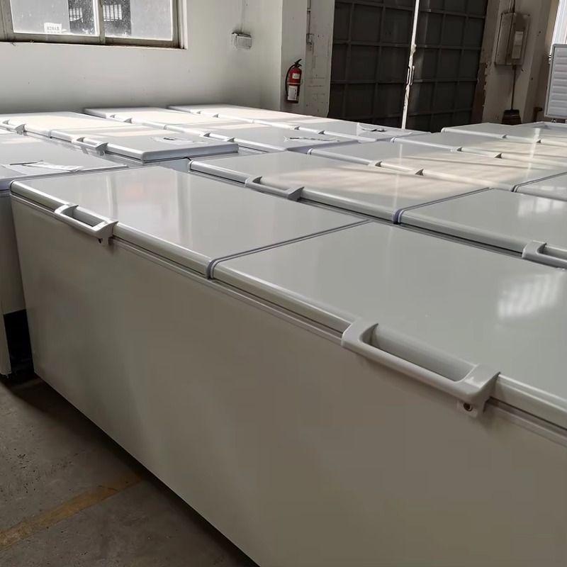 大容量で、単一温度帯、ステンレス製、温度調節機能付きの、上部 - Commercial Chest Freezer のレビューと価格